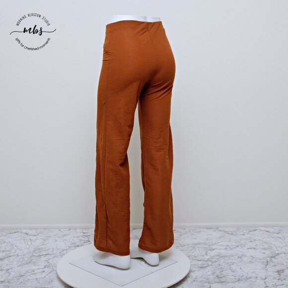 Zara Flowy High Waist Wide Leg Pants - Picture 4 of 9